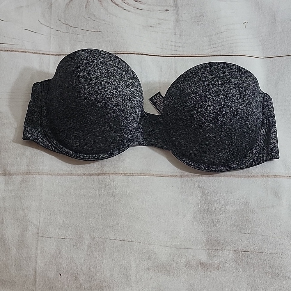 Victoria's Secret Multi Way Heathered Gray Bra size 32 D Lots of Options to Wear